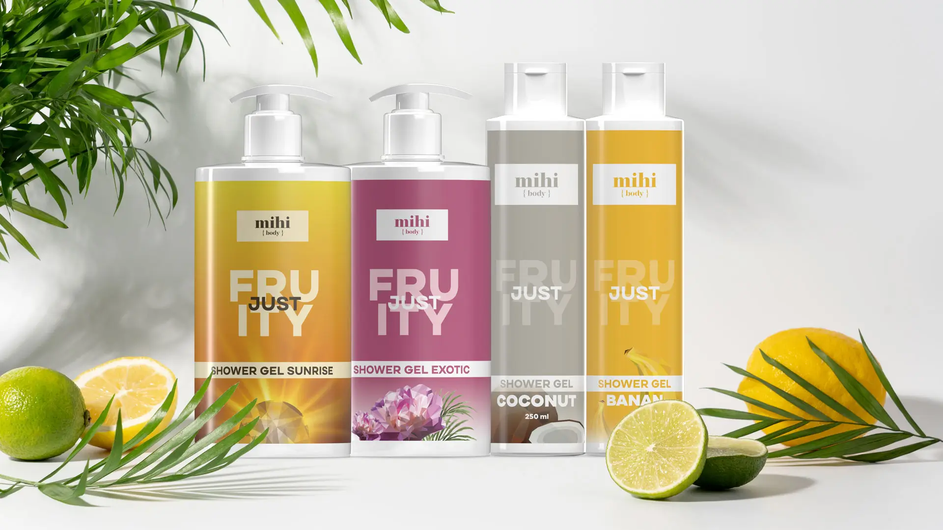 Avis gamme Just Fruity Mihi : l'explosion sensorielle des soins corps à la mangue, pastèque et banane.
